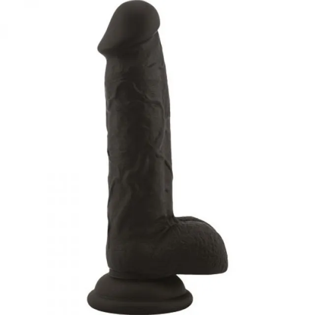 Real Safe Real Safe Rod Large 7" - Dildo, Czarny, 17.8 cm