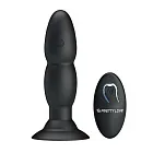 Анальная пробка Pretty Love RC Vibrating Butt Plug, 13,5 см (черный)