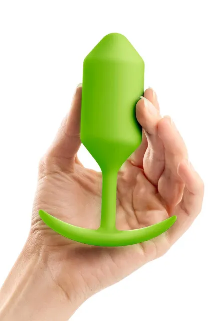 Анальная пробка B-Vibe Snug Plug 3, 12.7 см (зеленый)