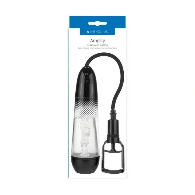 Me You Us Amplify Pump Masturbator -, Przezroczysty, 36 cm