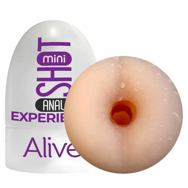 Мастурбатор Alive Mini Shot Anal Experience (телесный)