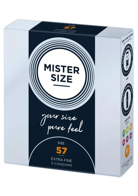 Презервативи Mister Size 57, 18,5 см (прозорий)
