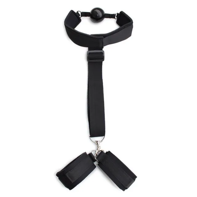 БДСМ набор Fetish Addict Gag Ball With Hand Cuff (черный)
