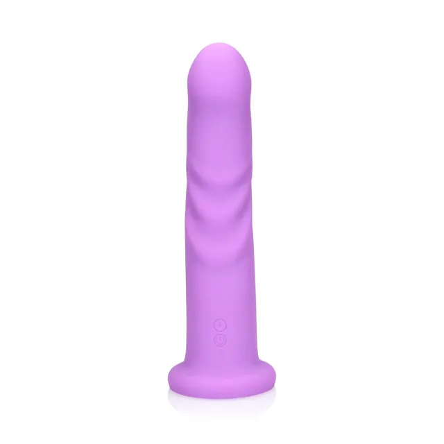 Вибратор Loveline Ultra Soft Silicone Rotating G-Spot, 20 см (фиолетовый)