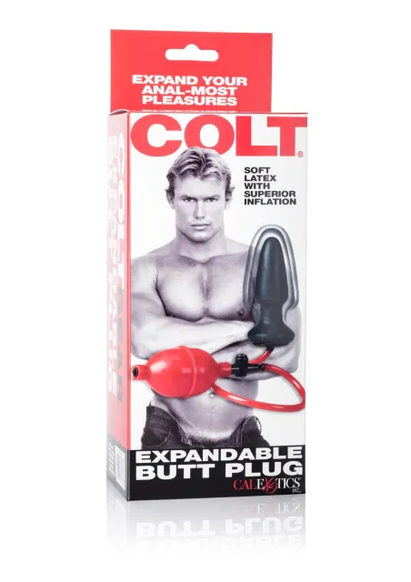 Анальная пробка Calexotics Colt Expandable, 10 см (черный)