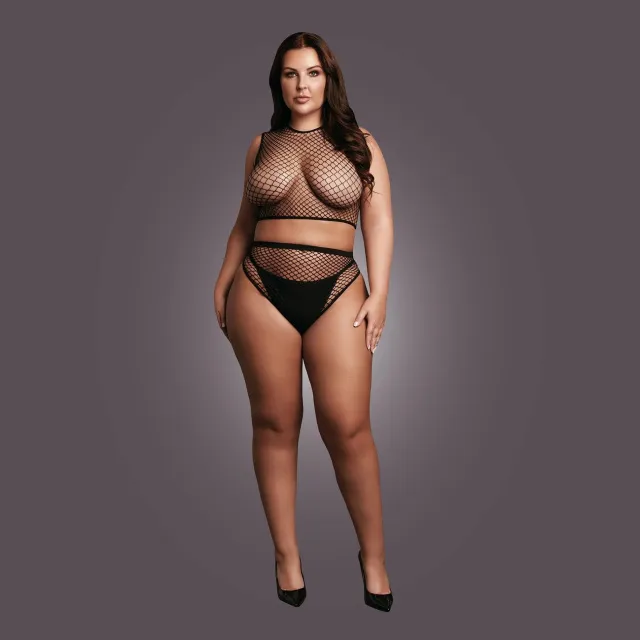 Комплект белья Le Désir, Plus Size (черный)