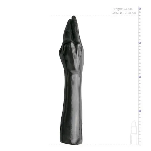 All Black AB21 Arm - Ręka do fistingu, Czarny, 38 cm