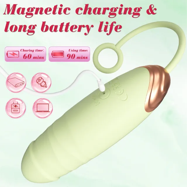 Виброяйцо B-Series Fox Love Egg, 21 см (зеленый)