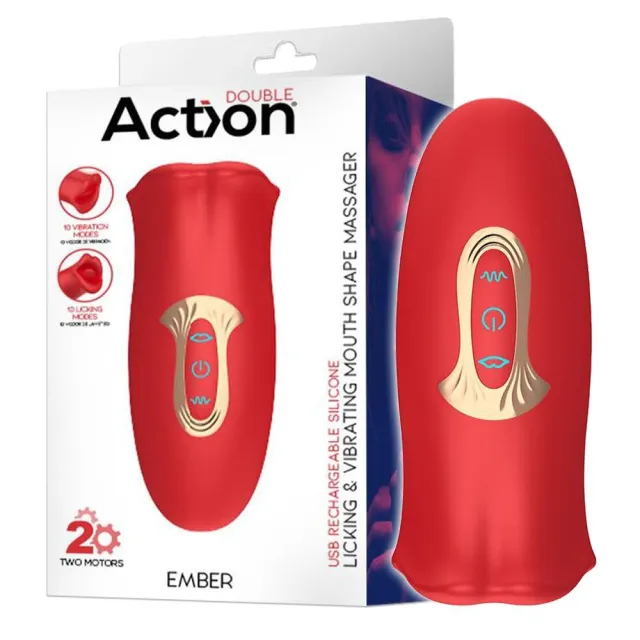 Вібратор Action Ember, 13 см (червоний)
