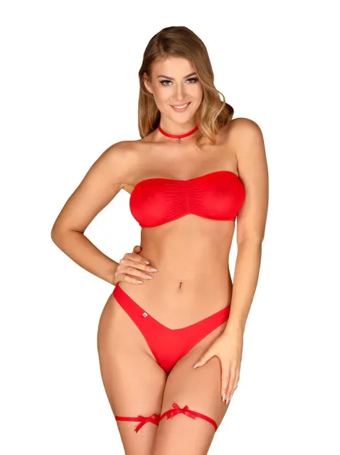 Obsessive Kissmas - Komplet bielizny, S/M