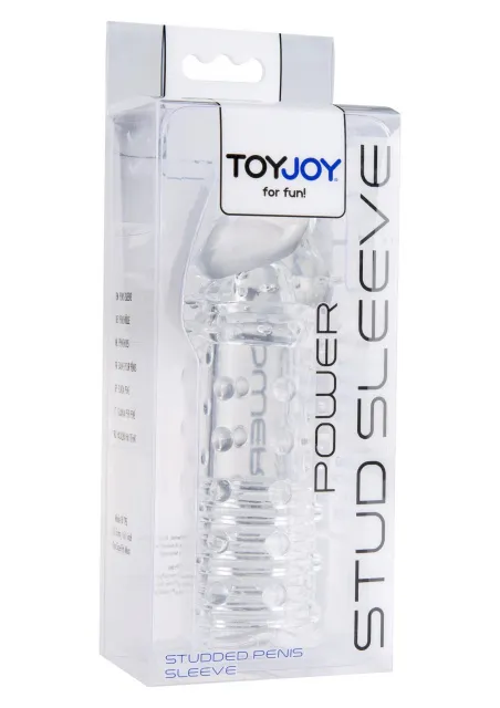 Насадка на пенис ToyJoy Power Stud Sleeve, 15.5 см (прозрачный)