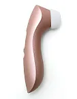 Вакуумный стимулятор клитора с вибрацией Satisfyer Pro 2+ (золотой)