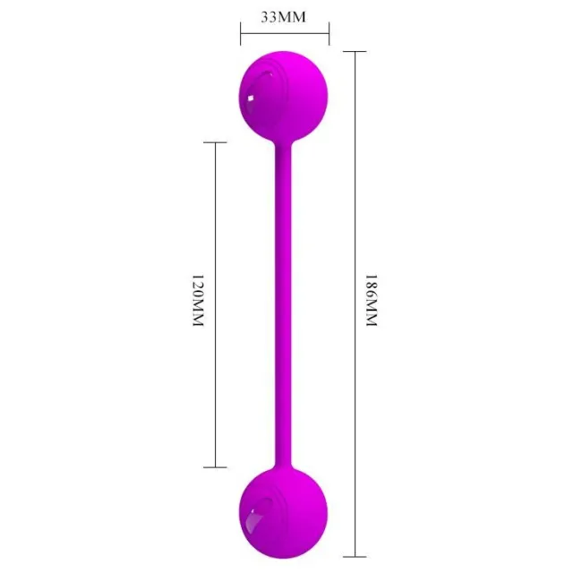 Вагинальные шарики Pretty Love Kegel Ball III, 18,6 см (фиолетовый)