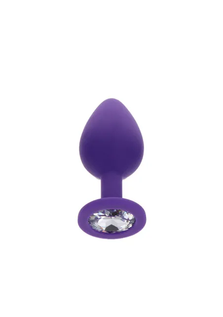 Анальная пробка ToyJoy Anal Play Diamond Booty Jewel M, 8 см (фиолетовый)