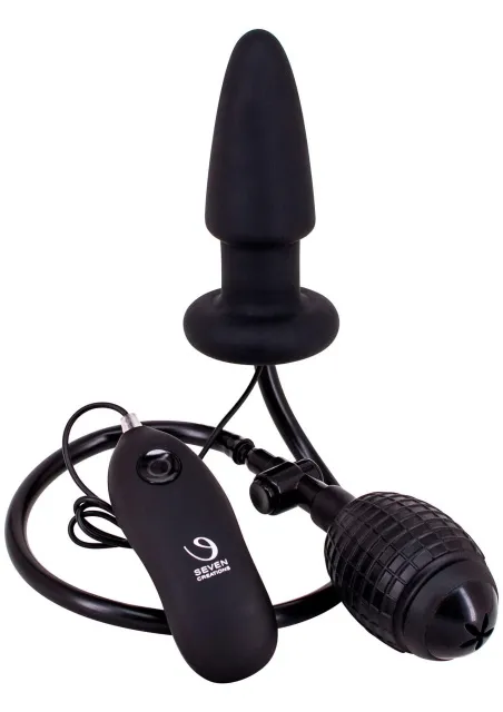 Анальний розширювач Seven Creations Fanny Hills Butt Plug, 10 см (чорний)