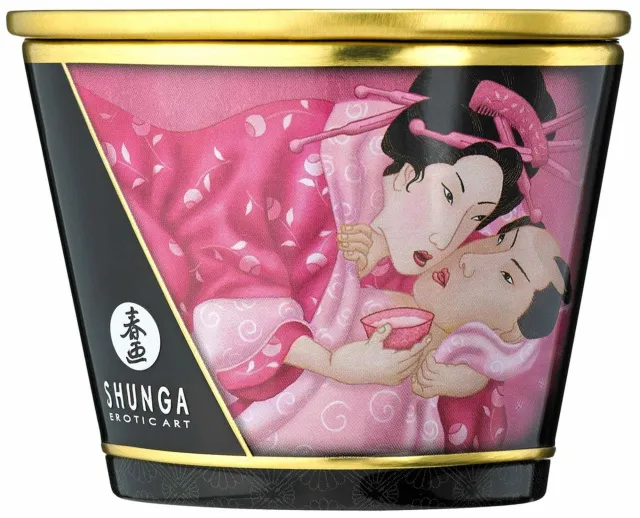 Масажна свічка Shunga Massage Candle троянда, 170 мл
