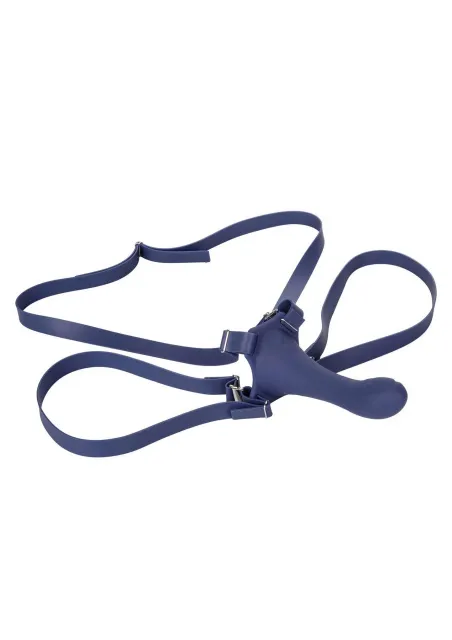 Страпон Calexotics Her Royal Harness Me2 Thumper, 14 см (синий)