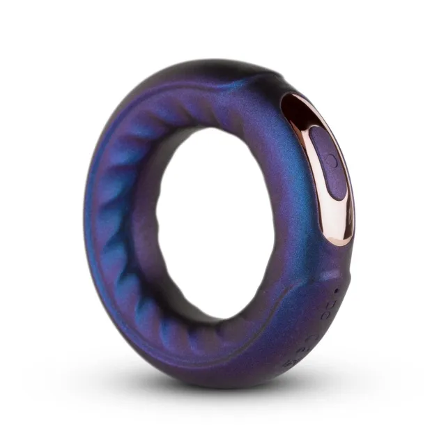 Hueman Saturn Vibrating Cock And Ball Ring - Pierścień erekcyjny, Fioletowy, 8, 5 cm