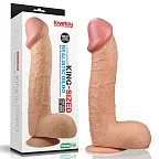 Большой фаллоимитатор LoveToy Legendary King Sized Realistic, 28 см (телесный)
