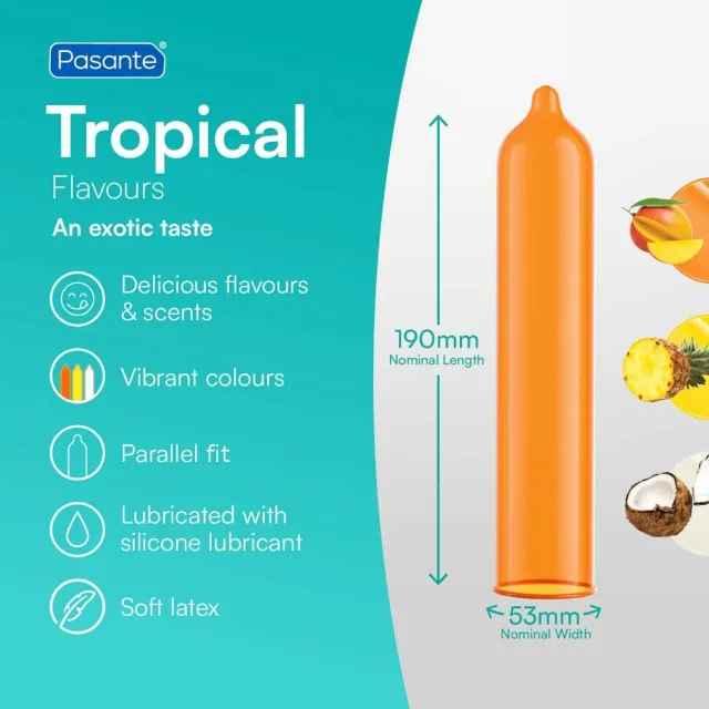 Презервативы Pasante Tropical, 144 шт