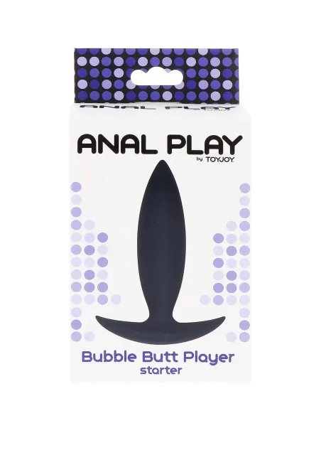 Анальная пробка Bubble Butt Player Starter, 10 см (черный)