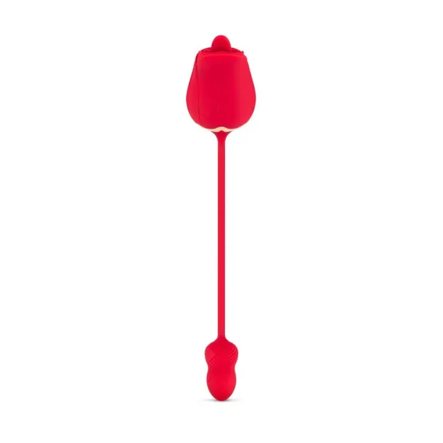 Teazers Rose - Wibrator, Czerwony, 32 cm