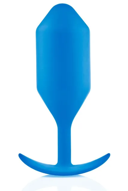Анальная пробка B-Vibe Snug Plug 5, 16 см (голубой)