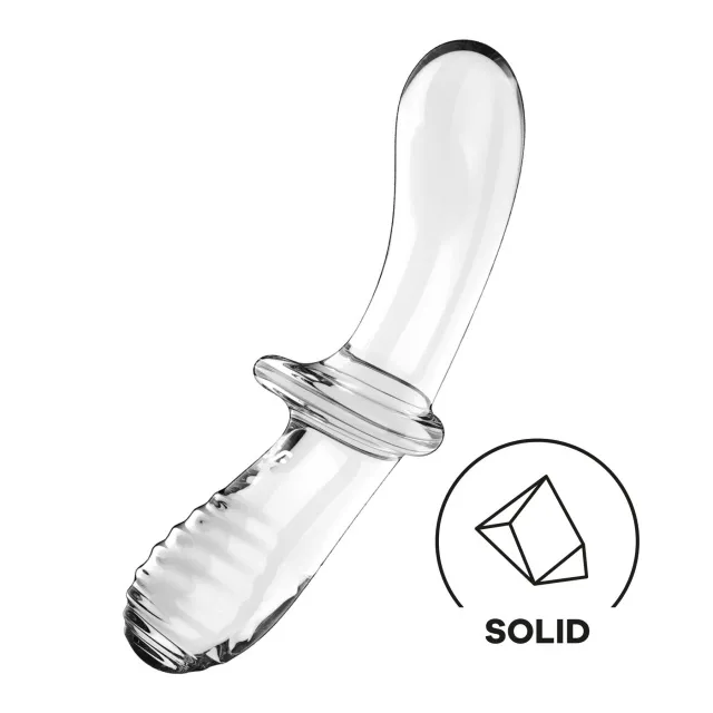 Фаллоимитатор Satisfyer Double Crystal, 19.6 см (прозрачный)