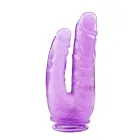 Подвійний фалоімітатор Hi-Rubber Born To Create Pleasure 9.4" (фіолетовий)