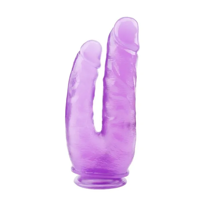 Подвійний фалоімітатор Hi-Rubber Born To Create Pleasure 9.4" (фіолетовий)