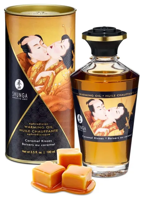Согревающее массажное масло Shunga Aphrodisiac карамель, 100 мл