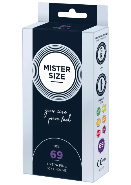 Презервативи Mister Size 69, 10 шт (прозорий)