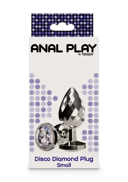 NS Novelties Disco Diamond Plug Small - Korek analny, Srebro, 7, 5 cm, S
