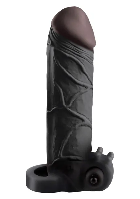 Насадка на пеніс Pipedream Vibrating Real Feel 2 Extension, 16,5 см (чорний)