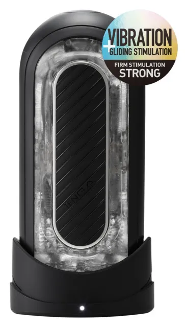 Мастурбатор Tenga Flip Zero Gravity Electronic Vibration, 18 см (черный)