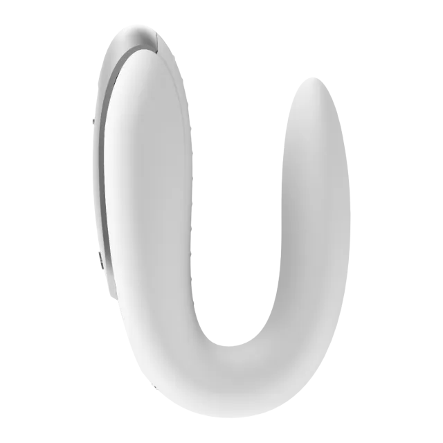 Вібратор Satisfyer Double Fun Partner, 9,3 см (білий)