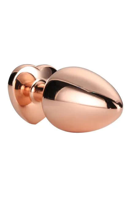 Анальная пробка Gleaming Love Gold Plug M, 8.3 см (золотой)