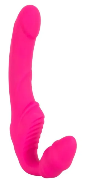 Страпон с вибрацией Vibrating Strapless Strap-On, 21,8 см (розовый)