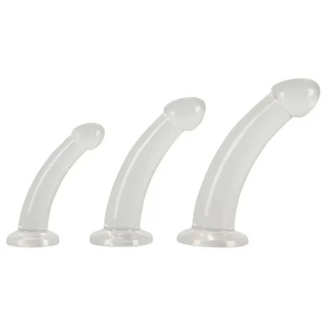 Набір анальних пробок Crystal Clear Anal Training Set, 3 шт (прозорий)