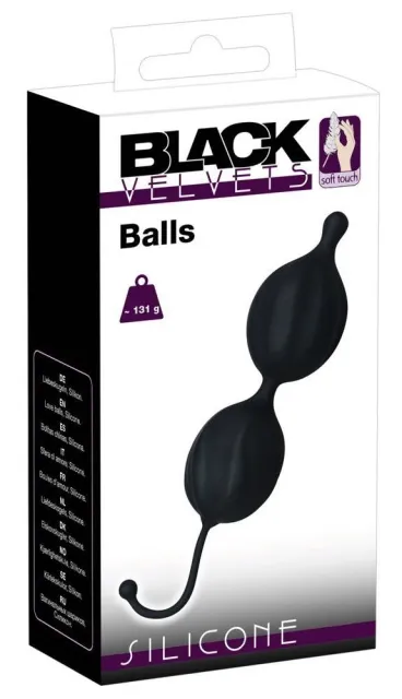 Вагінальні кульки Orion Black Velvets Love Balls, 16 см (чорний)