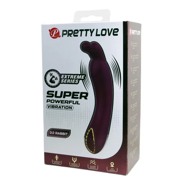 Вибратор Pretty Love DJ Rabbit, 13.9 см (фиолетовый)