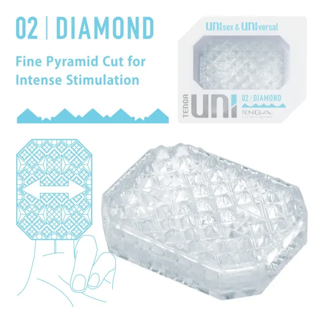 Мастурбатор Tenga Uni 02 Diamond (прозрачный)