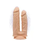 Вибратор Silexd Premium Silicone Dildo Model 1 Size 8"-7", 19.5 см (телесный)