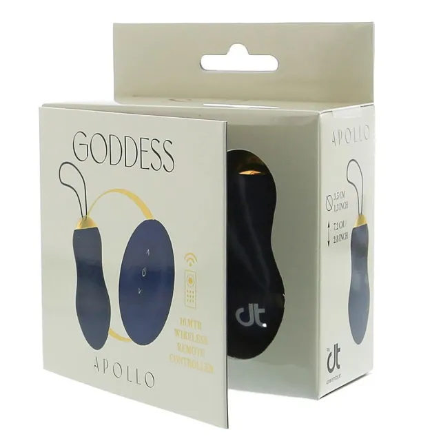 Віброяйце Dream Toys Goddess Collection Apollo, 7,2 см (синій)