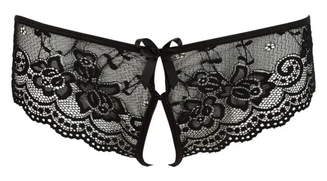 Трусики Cottelli Lingerie otwarte, L (чорний)