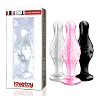 Скляний фалоімітатор LoveToy 4.5" Glass Romance, 11,5 см (чорний)