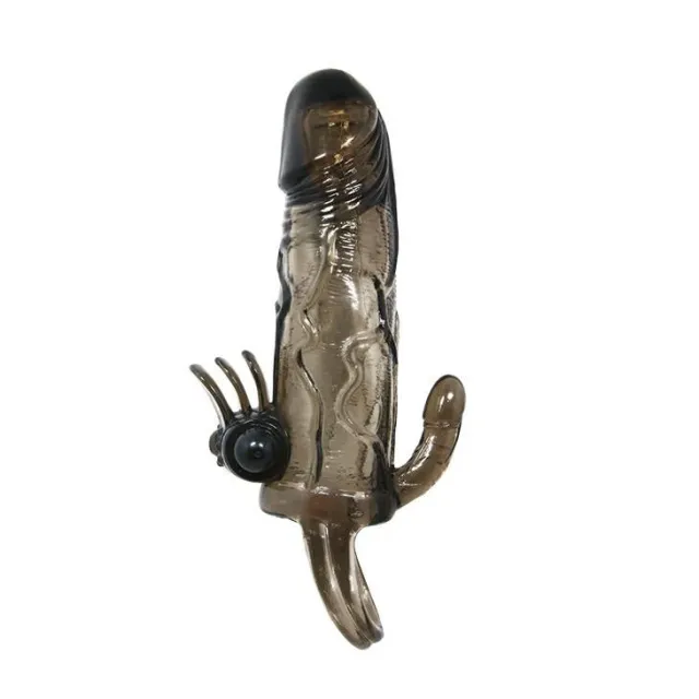 BAILE Brave Man - Nakładka na penisa z wibracją, Czarny, 14, 7 cm