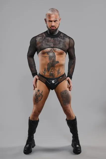 Топ с длинными рукавами Regnes Fetish Planet, XL (черный)