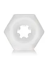 Ерекційне кільце CalExotics Sexagon Enhancer, 4 см (прозорий)