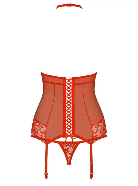 Эротический комплект Obsessive 838, S/M (красный)
